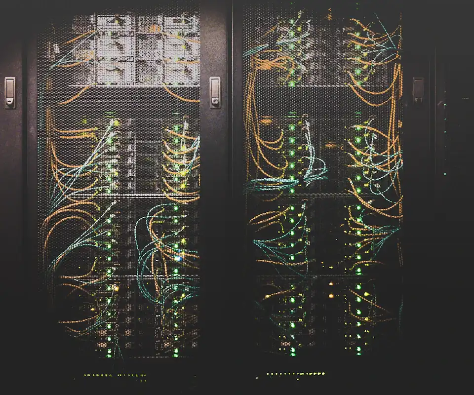 Connected data-center infrastructure representing the systems behind a cloud migration